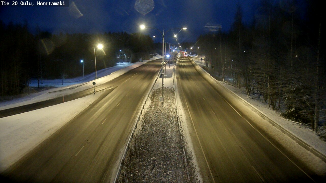 Weather Camera Image Väg 20 Oleåborg, Hönttämäki, Oulu, Pohjois-Pohjanmaa