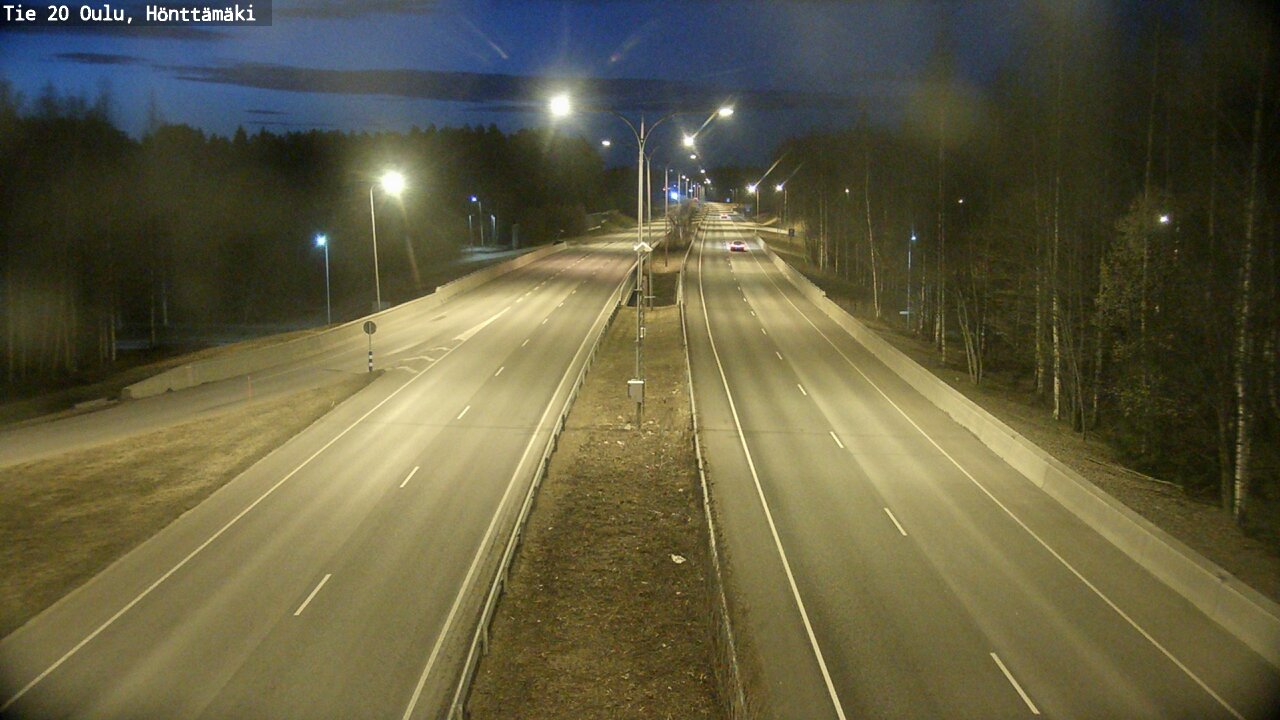 Weather Camera Image Road 20 Oulu, Hönttämäki, Oulu, Pohjois-Pohjanmaa