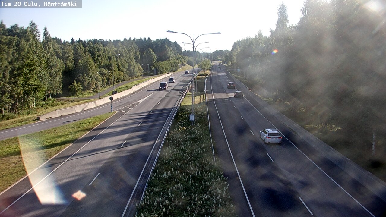 Weather Camera Image Road 20 Oulu, Hönttämäki, Oulu, Pohjois-Pohjanmaa