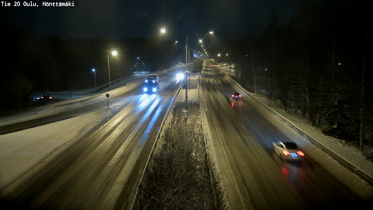 Weather Camera Image Väg 20 Oleåborg, Hönttämäki, Oulu, Pohjois-Pohjanmaa