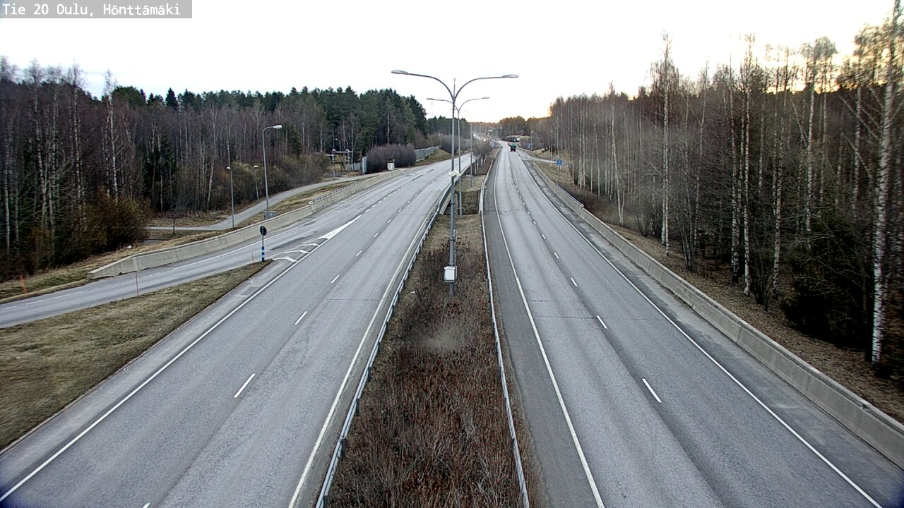 Weather Camera Image Road 20 Oulu, Hönttämäki, Oulu, Pohjois-Pohjanmaa