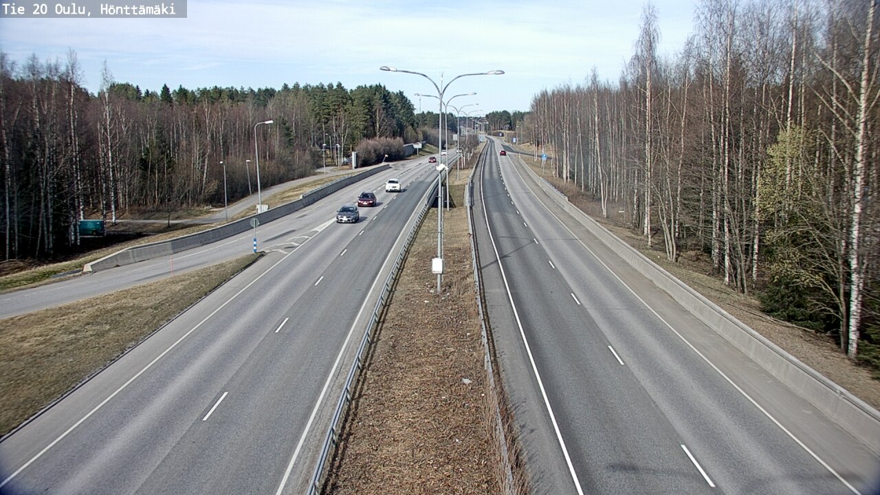 Weather Camera Image Road 20 Oulu, Hönttämäki, Oulu, Pohjois-Pohjanmaa