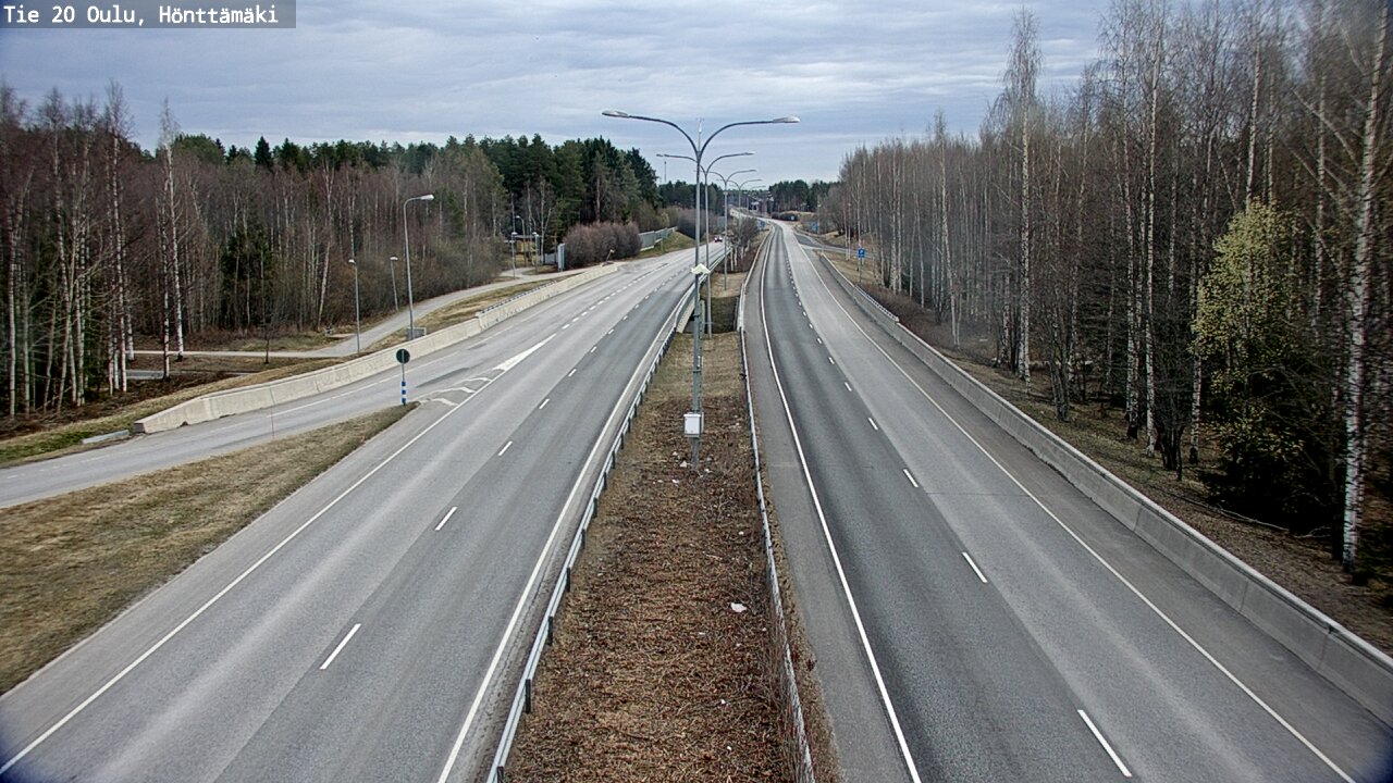 Weather Camera Image Väg 20 Oleåborg, Hönttämäki, Oulu, Pohjois-Pohjanmaa