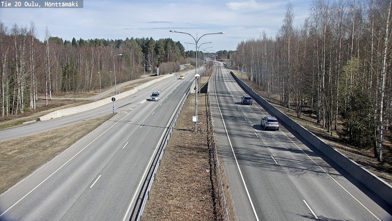 Weather Camera Image Road 20 Oulu, Hönttämäki, Oulu, Pohjois-Pohjanmaa