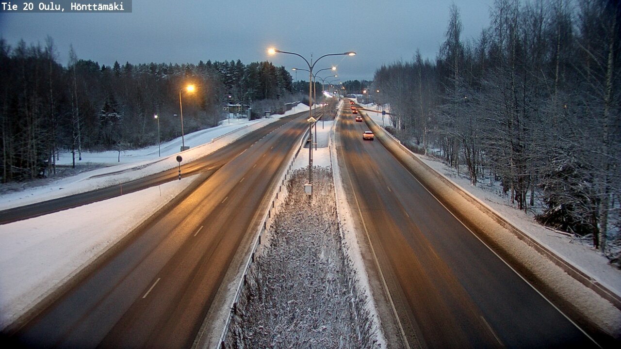 Weather Camera Image Väg 20 Oleåborg, Hönttämäki, Oulu, Pohjois-Pohjanmaa