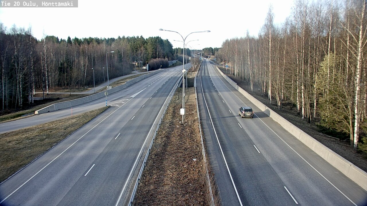 Weather Camera Image Road 20 Oulu, Hönttämäki, Oulu, Pohjois-Pohjanmaa