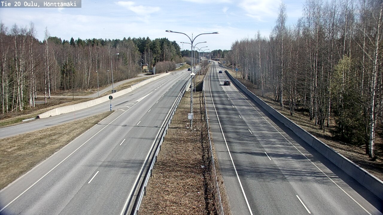 Weather Camera Image Road 20 Oulu, Hönttämäki, Oulu, Pohjois-Pohjanmaa