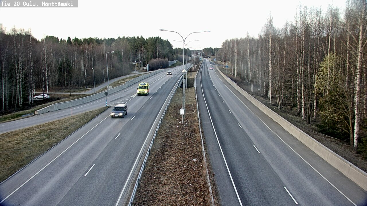 Weather Camera Image Road 20 Oulu, Hönttämäki, Oulu, Pohjois-Pohjanmaa