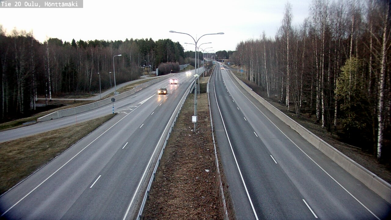 Weather Camera Image Road 20 Oulu, Hönttämäki, Oulu, Pohjois-Pohjanmaa
