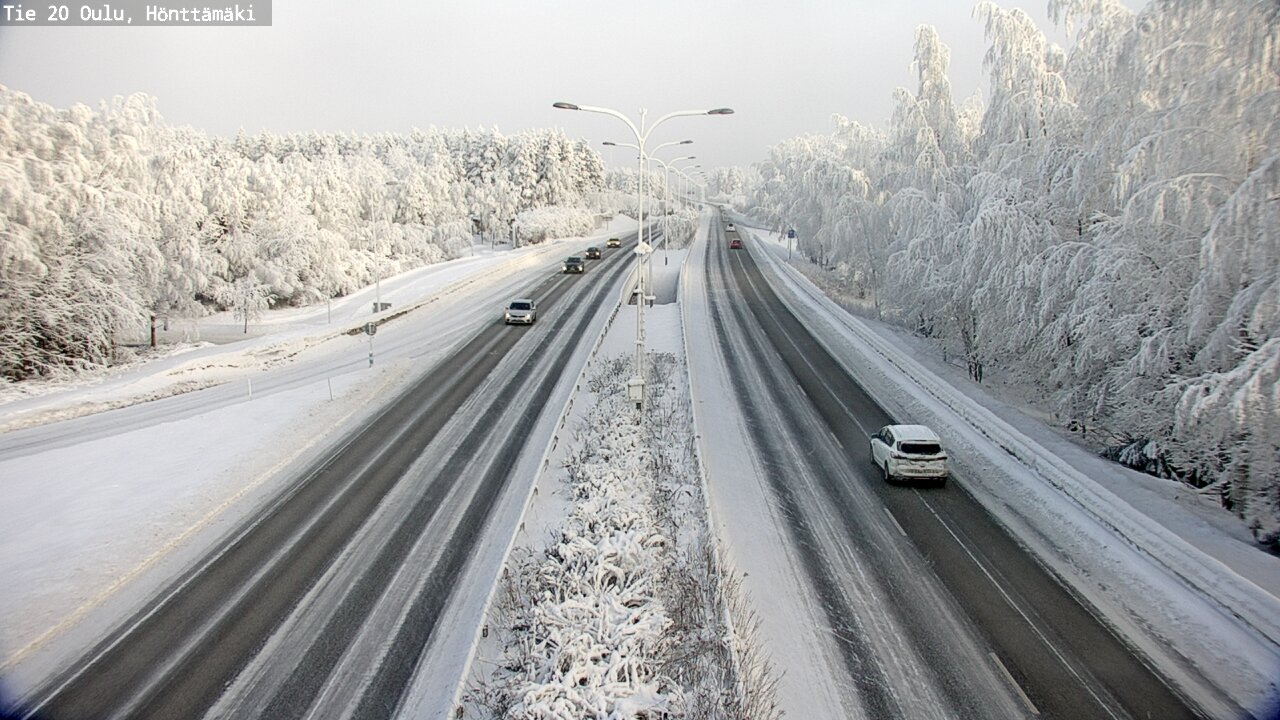 Weather Camera Image Road 20 Oulu, Hönttämäki, Oulu, Pohjois-Pohjanmaa