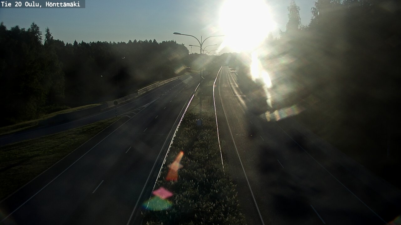 Weather Camera Image Väg 20 Oleåborg, Hönttämäki, Oulu, Pohjois-Pohjanmaa
