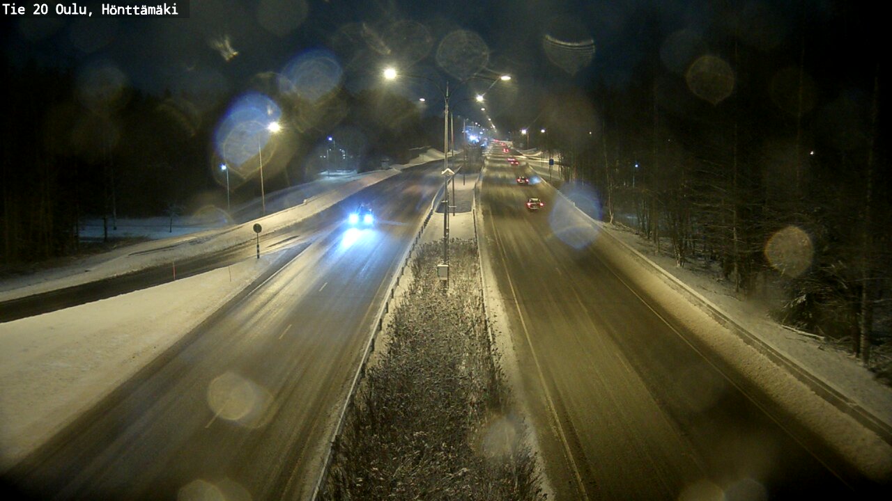 Weather Camera Image Väg 20 Oleåborg, Hönttämäki, Oulu, Pohjois-Pohjanmaa