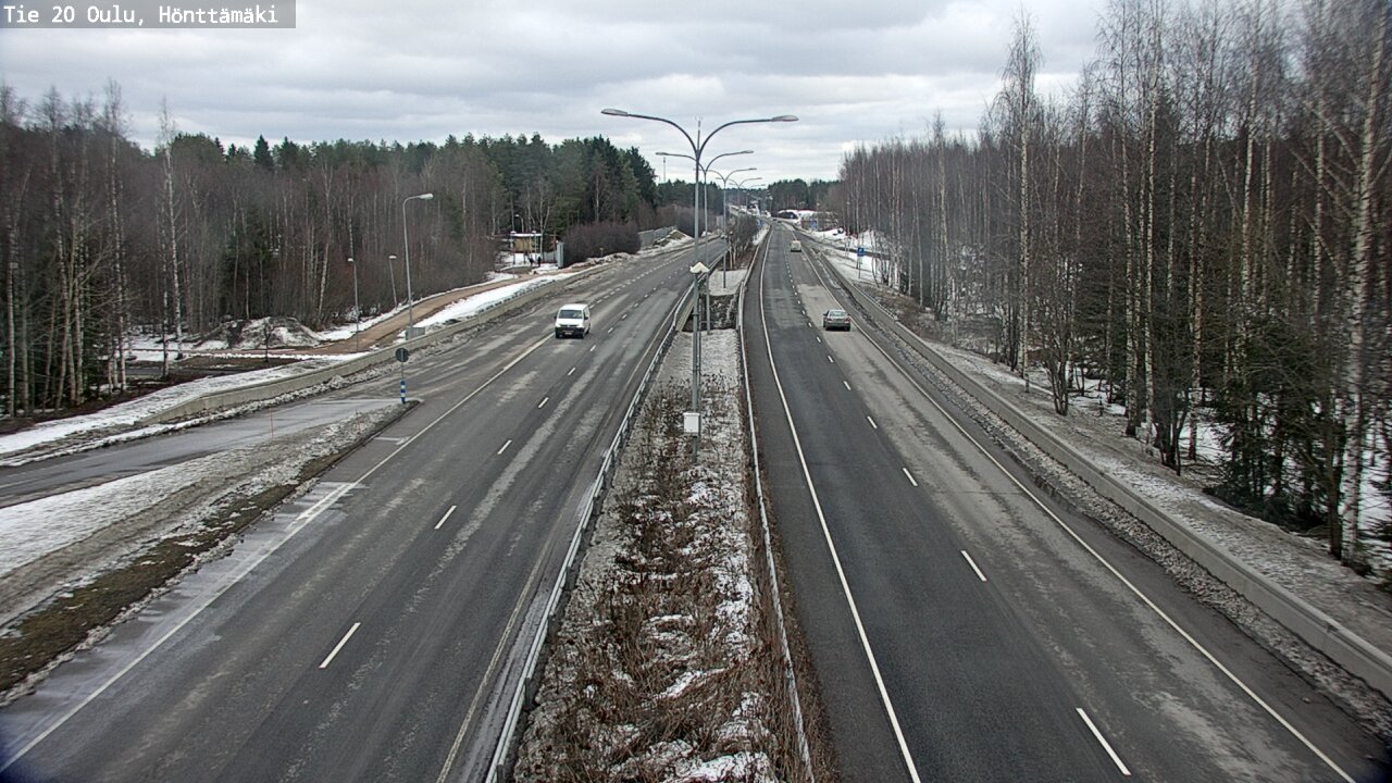 Weather Camera Image Road 20 Oulu, Hönttämäki, Oulu, Pohjois-Pohjanmaa