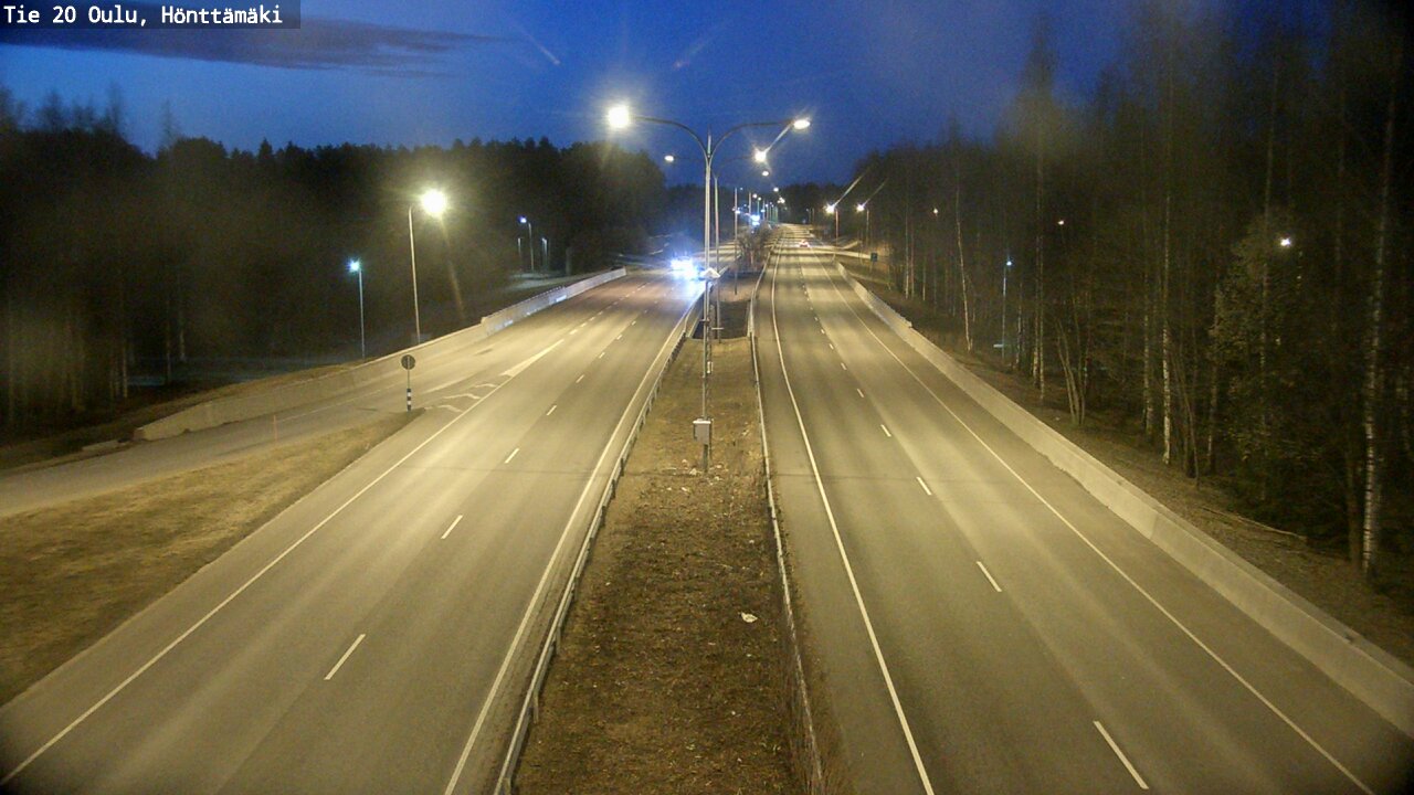 Weather Camera Image Road 20 Oulu, Hönttämäki, Oulu, Pohjois-Pohjanmaa