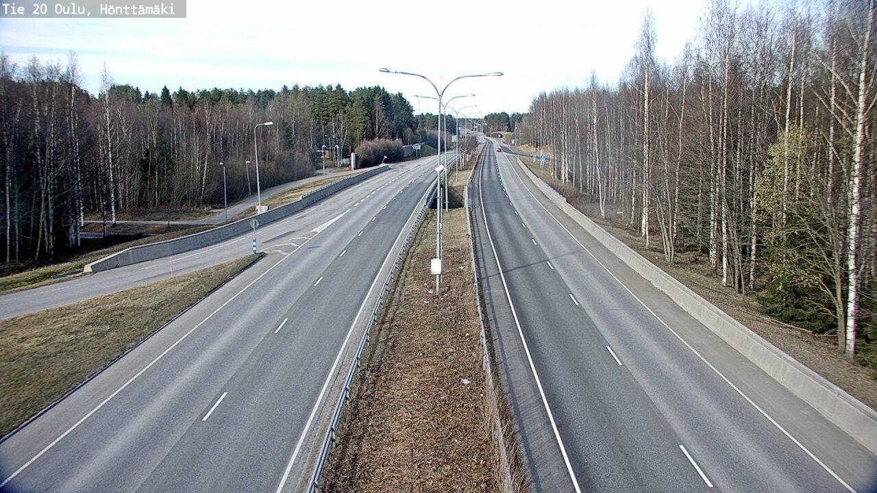Weather Camera Image Road 20 Oulu, Hönttämäki, Oulu, Pohjois-Pohjanmaa