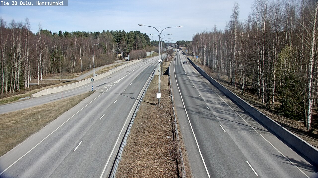 Weather Camera Image Road 20 Oulu, Hönttämäki, Oulu, Pohjois-Pohjanmaa