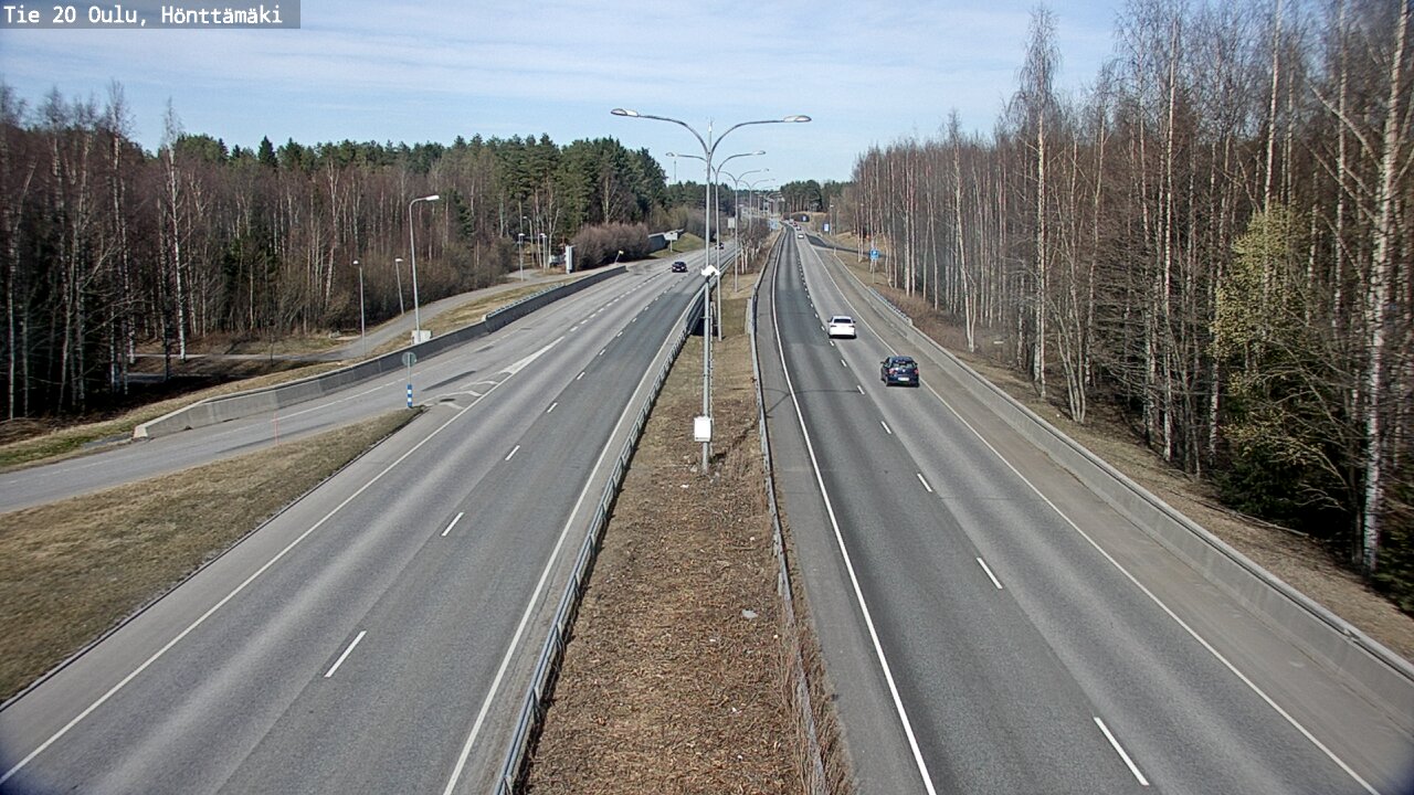Weather Camera Image Road 20 Oulu, Hönttämäki, Oulu, Pohjois-Pohjanmaa