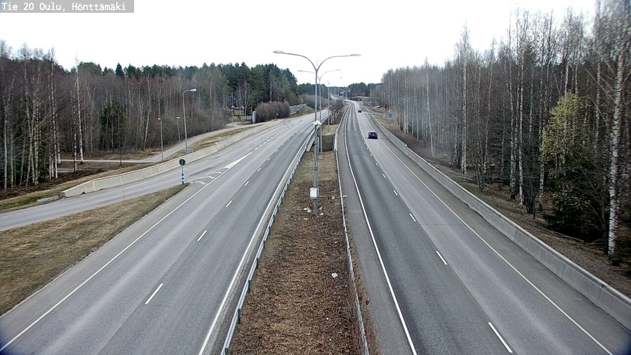 Weather Camera Image Road 20 Oulu, Hönttämäki, Oulu, Pohjois-Pohjanmaa