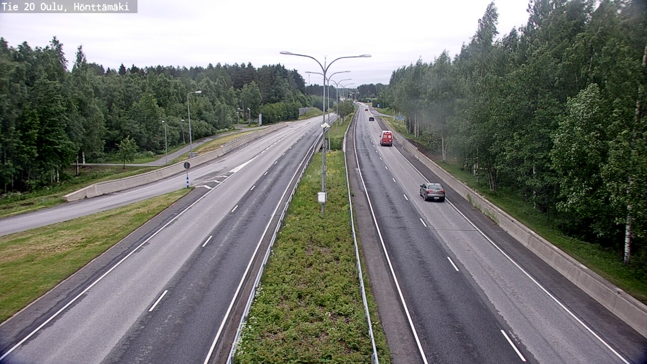 Weather Camera Image Road 20 Oulu, Hönttämäki, Oulu, Pohjois-Pohjanmaa