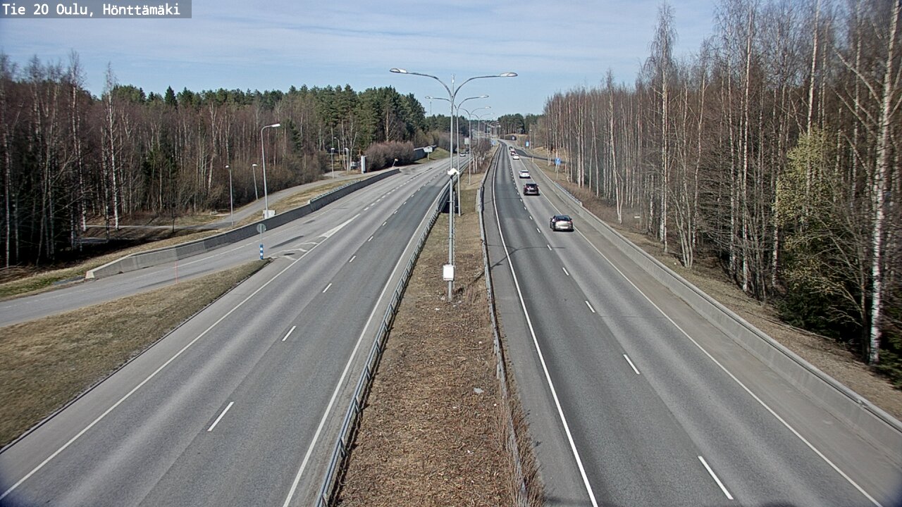 Weather Camera Image Road 20 Oulu, Hönttämäki, Oulu, Pohjois-Pohjanmaa