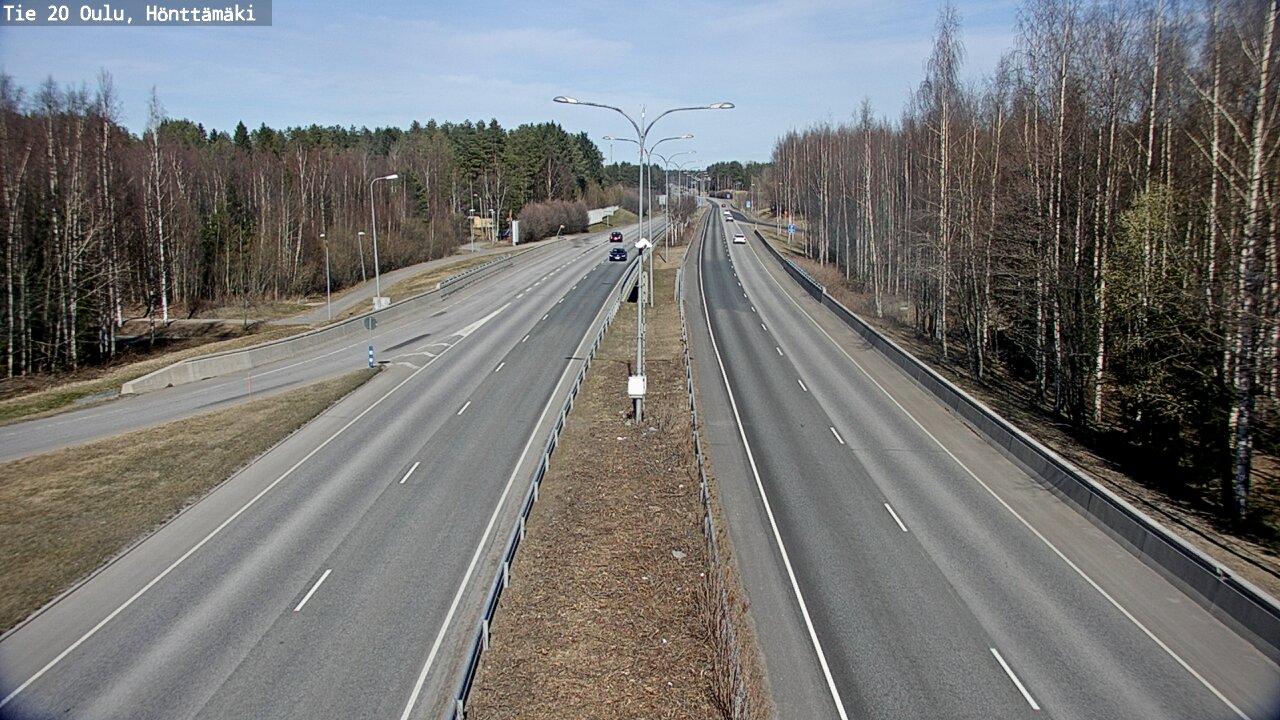 Weather Camera Image Road 20 Oulu, Hönttämäki, Oulu, Pohjois-Pohjanmaa