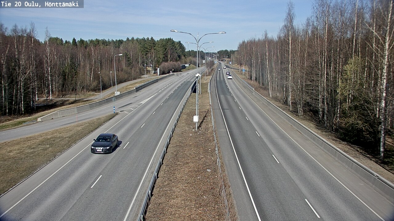 Weather Camera Image Road 20 Oulu, Hönttämäki, Oulu, Pohjois-Pohjanmaa