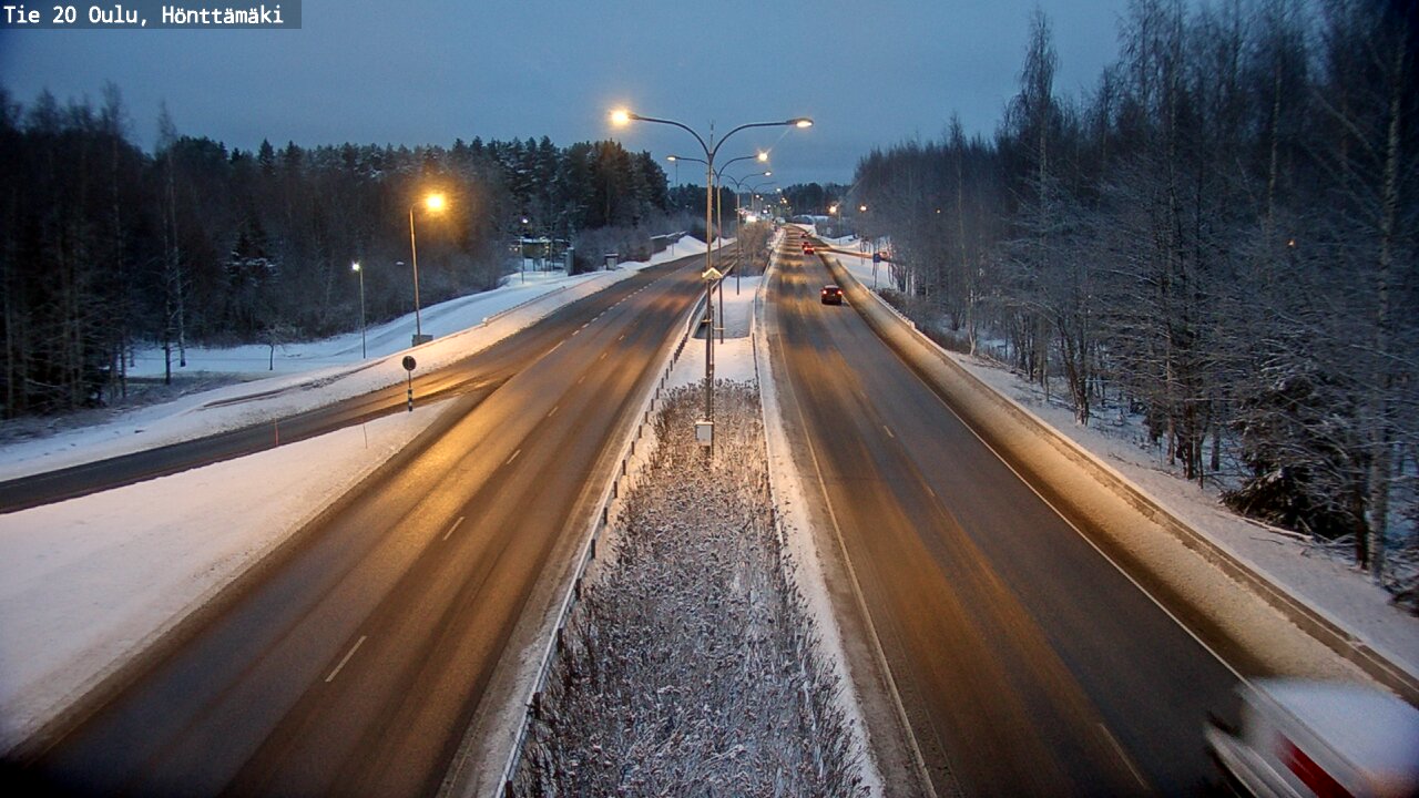 Weather Camera Image Väg 20 Oleåborg, Hönttämäki, Oulu, Pohjois-Pohjanmaa