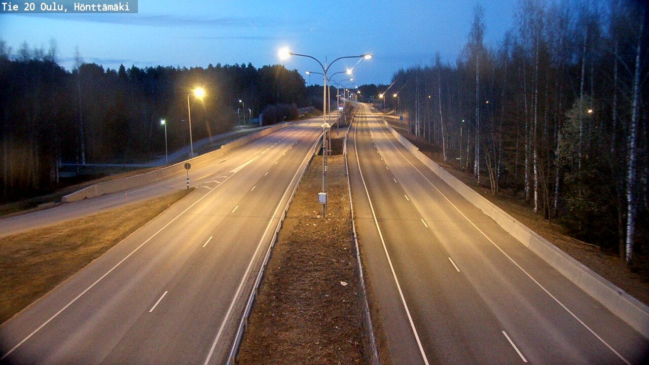 Weather Camera Image Road 20 Oulu, Hönttämäki, Oulu, Pohjois-Pohjanmaa