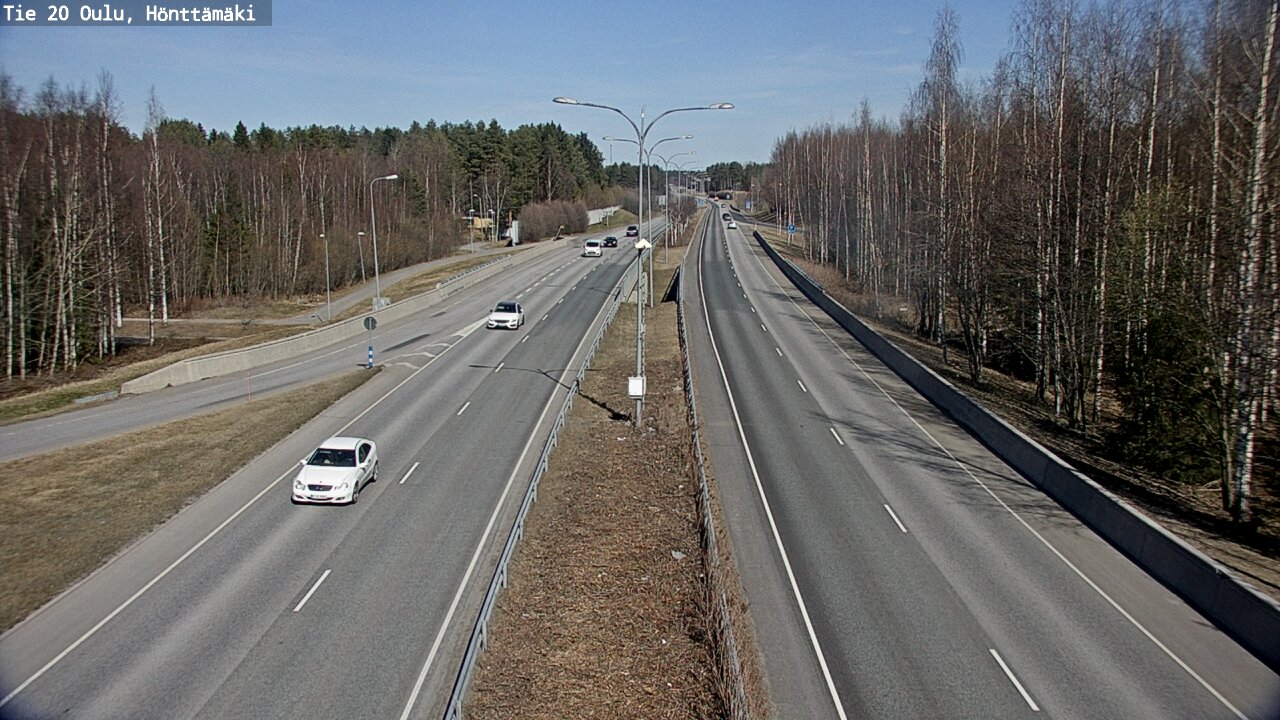 Weather Camera Image Road 20 Oulu, Hönttämäki, Oulu, Pohjois-Pohjanmaa