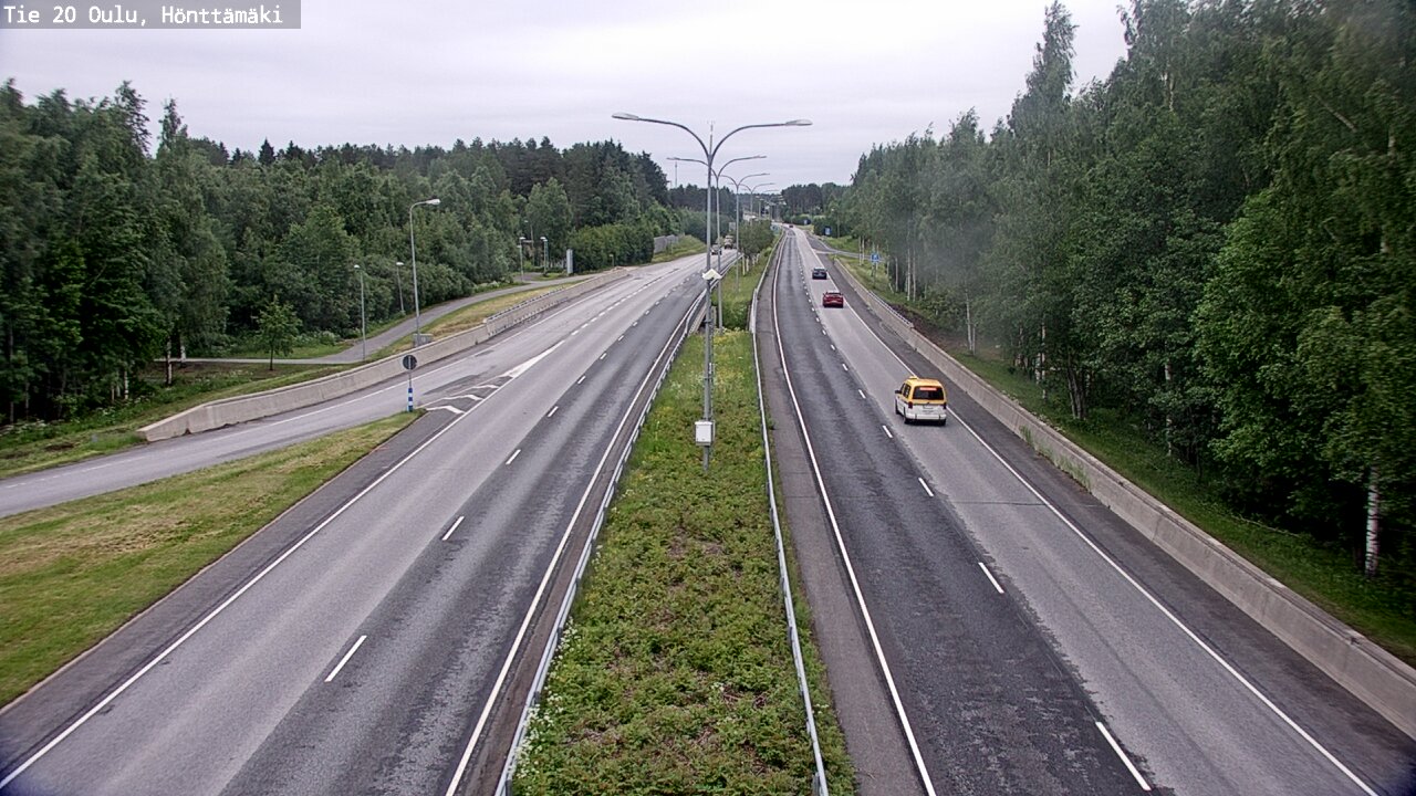 Weather Camera Image Road 20 Oulu, Hönttämäki, Oulu, Pohjois-Pohjanmaa