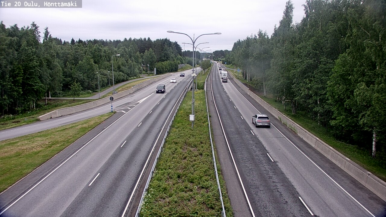 Weather Camera Image Road 20 Oulu, Hönttämäki, Oulu, Pohjois-Pohjanmaa