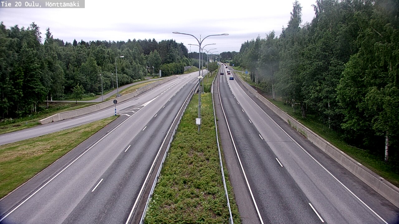Weather Camera Image Road 20 Oulu, Hönttämäki, Oulu, Pohjois-Pohjanmaa