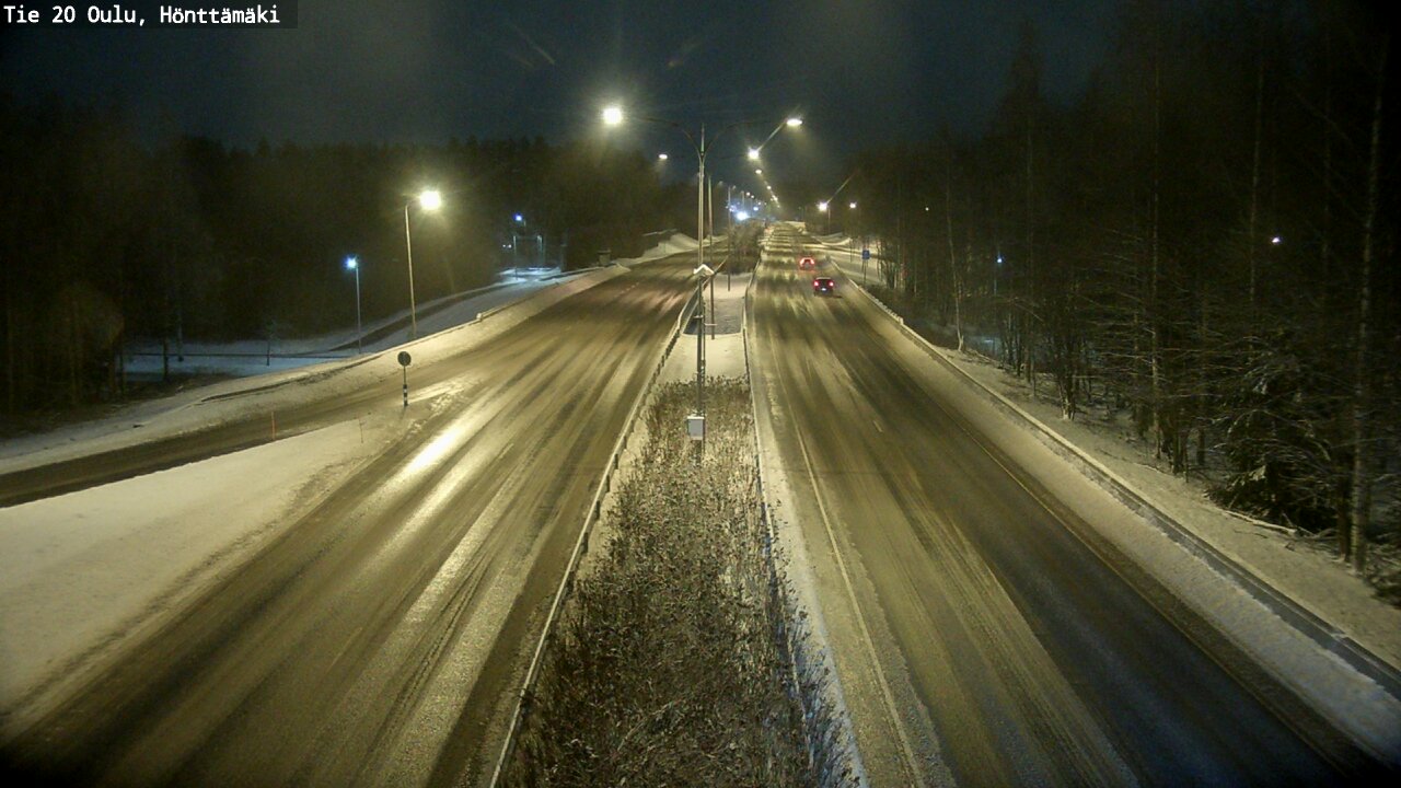 Weather Camera Image Väg 20 Oleåborg, Hönttämäki, Oulu, Pohjois-Pohjanmaa