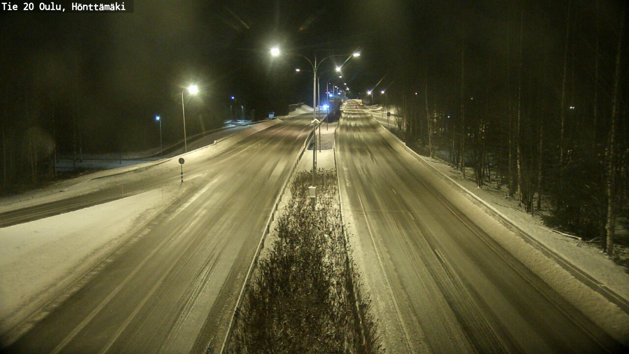 Weather Camera Image Väg 20 Oleåborg, Hönttämäki, Oulu, Pohjois-Pohjanmaa