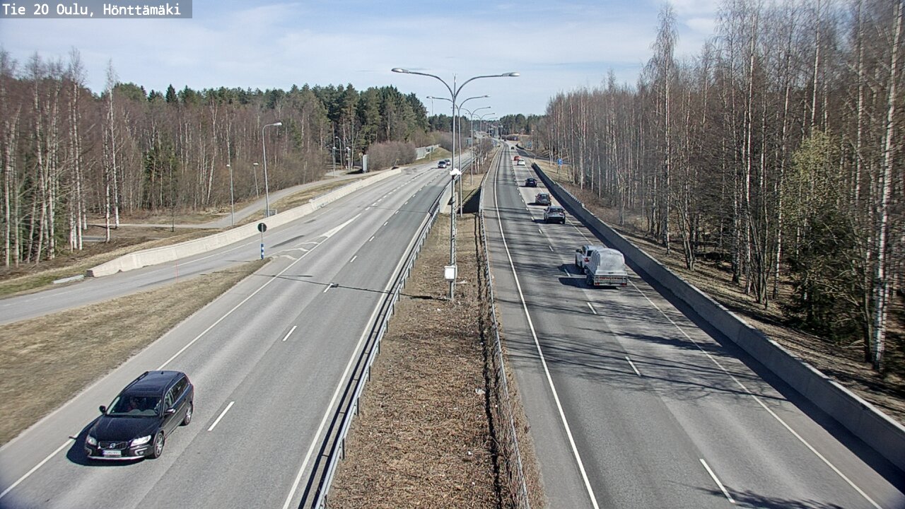 Weather Camera Image Road 20 Oulu, Hönttämäki, Oulu, Pohjois-Pohjanmaa