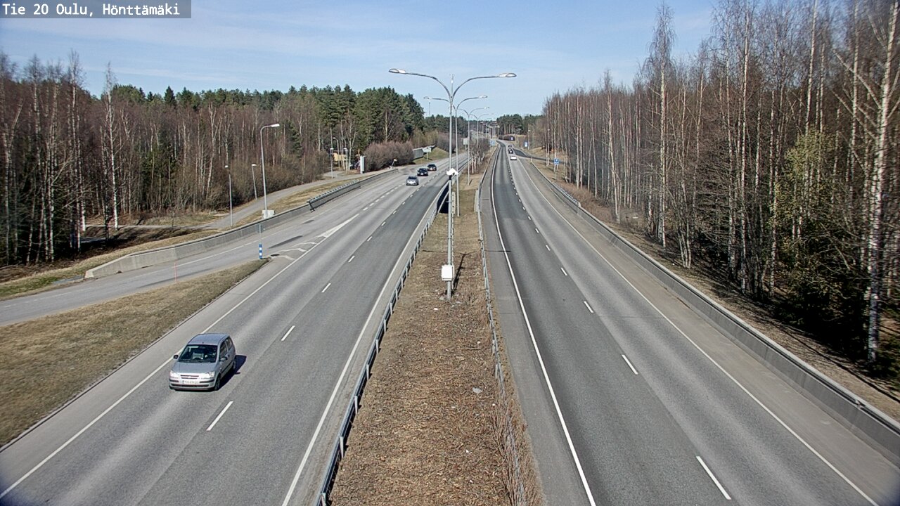 Weather Camera Image Road 20 Oulu, Hönttämäki, Oulu, Pohjois-Pohjanmaa