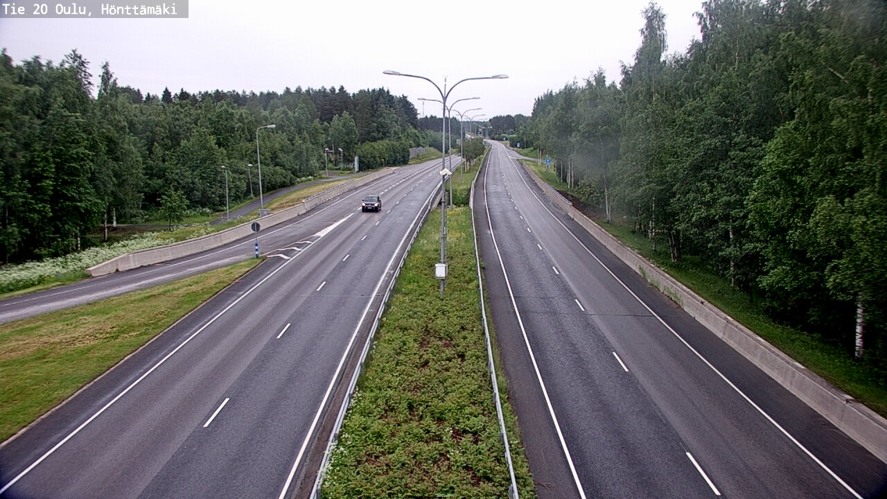Weather Camera Image Road 20 Oulu, Hönttämäki, Oulu, Pohjois-Pohjanmaa