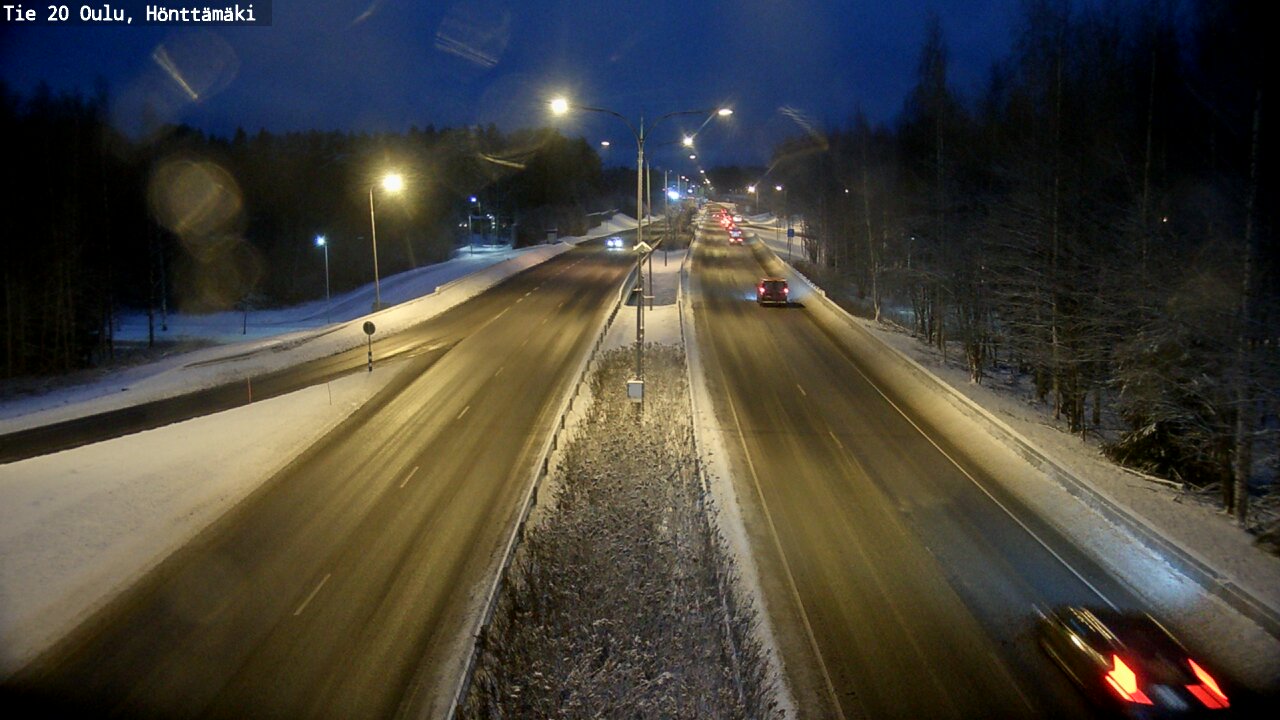 Weather Camera Image Väg 20 Oleåborg, Hönttämäki, Oulu, Pohjois-Pohjanmaa