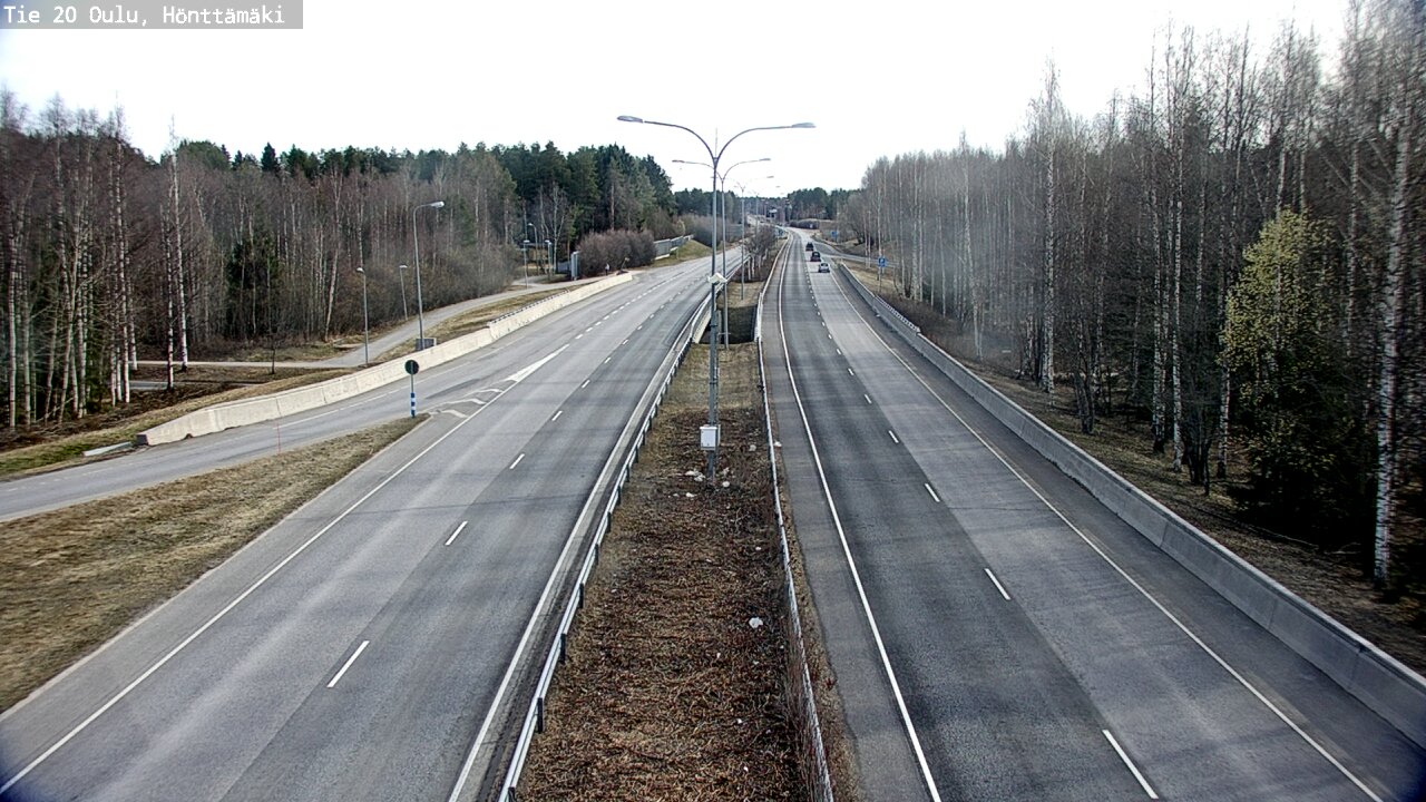 Weather Camera Image Road 20 Oulu, Hönttämäki, Oulu, Pohjois-Pohjanmaa