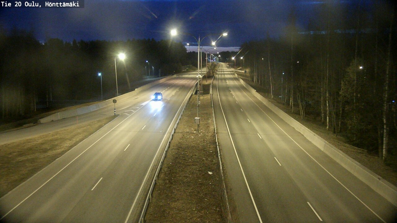 Weather Camera Image Road 20 Oulu, Hönttämäki, Oulu, Pohjois-Pohjanmaa