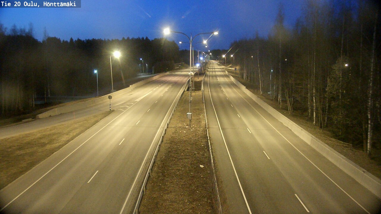 Weather Camera Image Road 20 Oulu, Hönttämäki, Oulu, Pohjois-Pohjanmaa