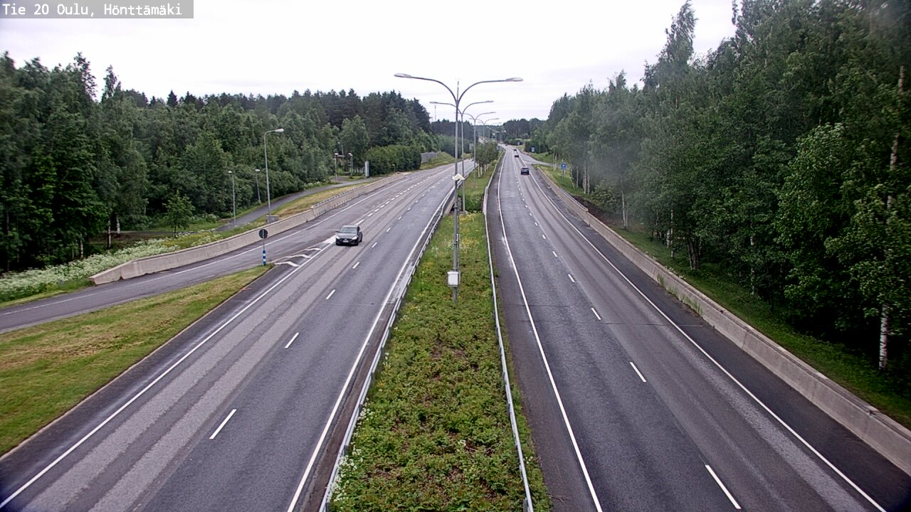 Weather Camera Image Road 20 Oulu, Hönttämäki, Oulu, Pohjois-Pohjanmaa