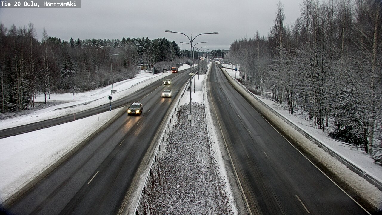 Weather Camera Image Väg 20 Oleåborg, Hönttämäki, Oulu, Pohjois-Pohjanmaa