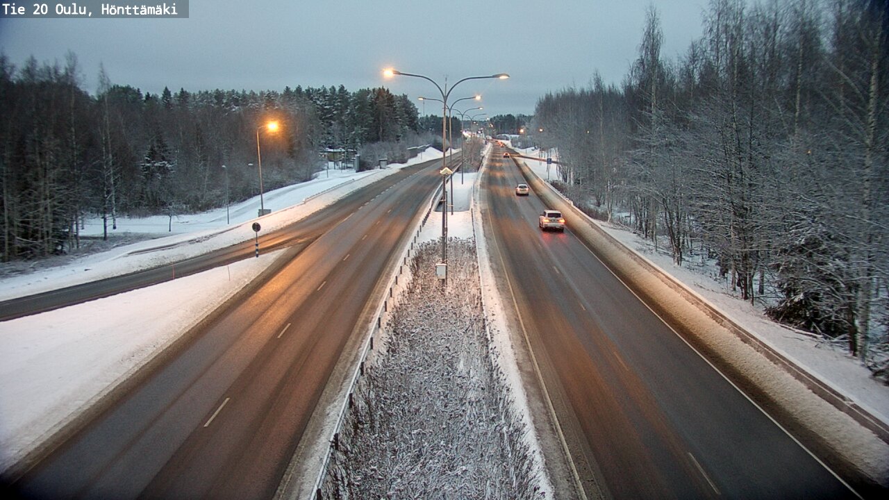 Weather Camera Image Väg 20 Oleåborg, Hönttämäki, Oulu, Pohjois-Pohjanmaa