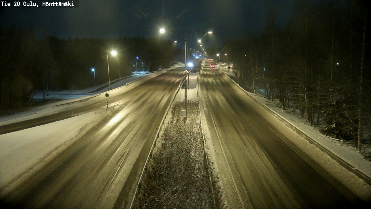 Weather Camera Image Väg 20 Oleåborg, Hönttämäki, Oulu, Pohjois-Pohjanmaa