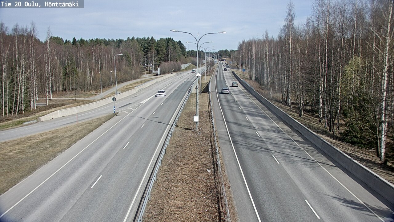 Weather Camera Image Road 20 Oulu, Hönttämäki, Oulu, Pohjois-Pohjanmaa