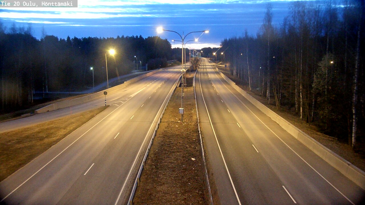 Kelikamerat Kuva Tie 20 Oulu, Hönttämäki, Oulu, Pohjois-Pohjanmaa