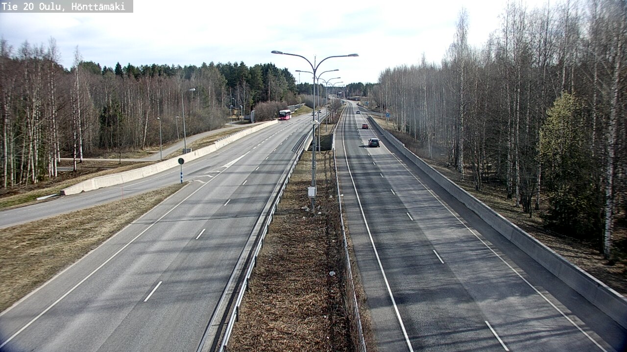 Weather Camera Image Road 20 Oulu, Hönttämäki, Oulu, Pohjois-Pohjanmaa