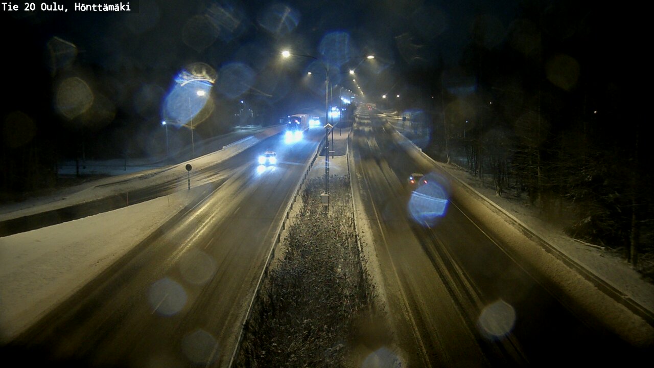 Weather Camera Image Väg 20 Oleåborg, Hönttämäki, Oulu, Pohjois-Pohjanmaa