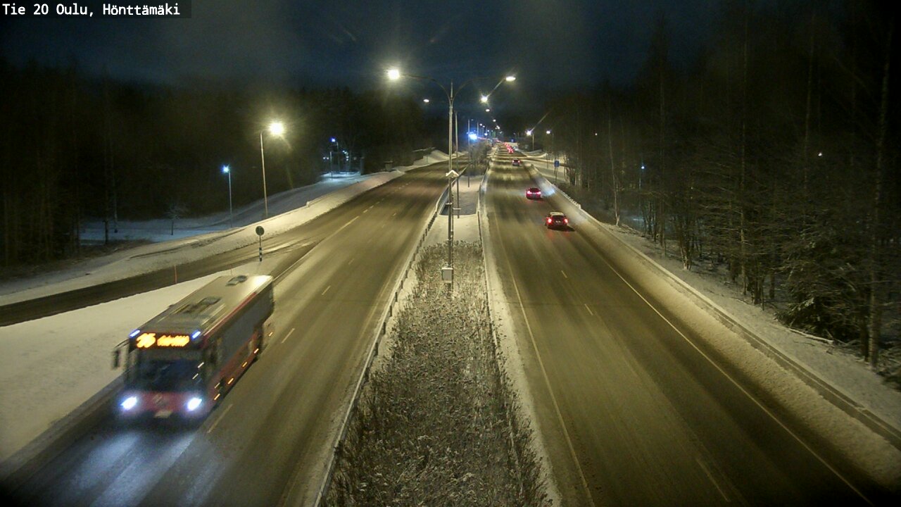 Weather Camera Image Väg 20 Oleåborg, Hönttämäki, Oulu, Pohjois-Pohjanmaa